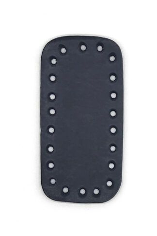 Téglalap horgolható alj, 12 cm-FEKETE-FE