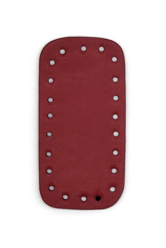Téglalap horgolható alj, 12 cm-VÖRÖS-FE