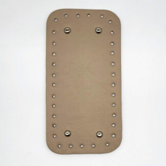 Téglalap horgolható alj, 20 cm-BÉZS-FE