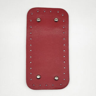 Téglalap horgolható alj, 20 cm-PIROS-FE