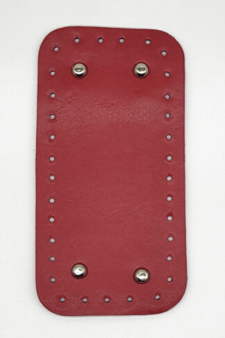 Téglalap horgolható alj, 20 cm-PIROS-FE