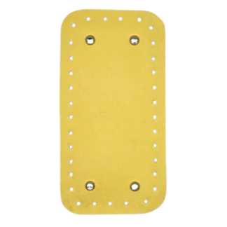 horgolható műbőr táskaalj 20 cm sárga