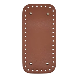 horgolható műbőr táskaalj 25 cm barna