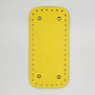 Téglalap horgolható alj, 25 cm-SÁRGA-FE