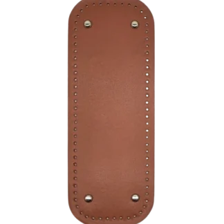 horgolható műbőr táskaalj 32 cm barna