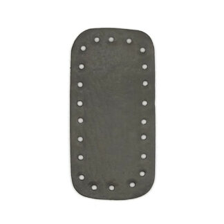 Téglalap horgolható alj, 12 cm-KHAKI-FE