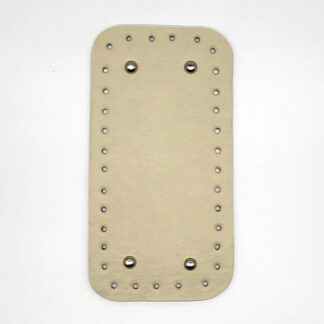 Téglalap horgolható alj, 20 cm-KRÉM-FE
