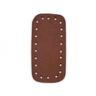 Téglalap horgolható alj, 12 cm-BARNA-FE
