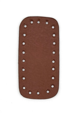 Téglalap horgolható alj, 12 cm-BARNA-FE