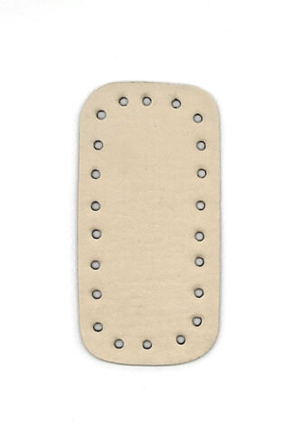 Téglalap horgolható alj, 12 cm-KRÉM-FE