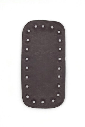 Téglalap horgolható alj, 12 cm-SÖTÉTBARNA-FE