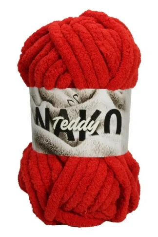 NAKO Teddy vastag zseníliafonal-piros-13200