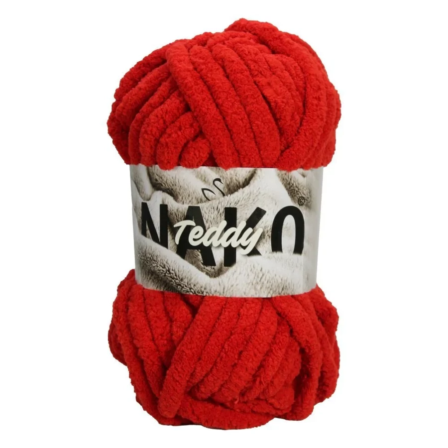 NAKO Teddy vastag zseníliafonal-piros-13200
