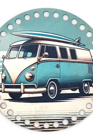 Horgolható fa-15 cm-Retro VW