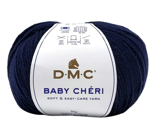 DMC baby cheri 126 mélykék