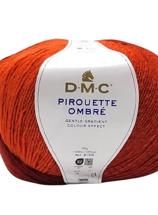 DMC pirouette ombre 108 rozsdás ősz