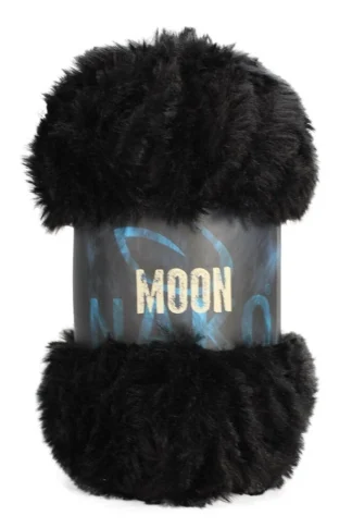 NAKO Moon műszőrme fonal-97651-Fekete